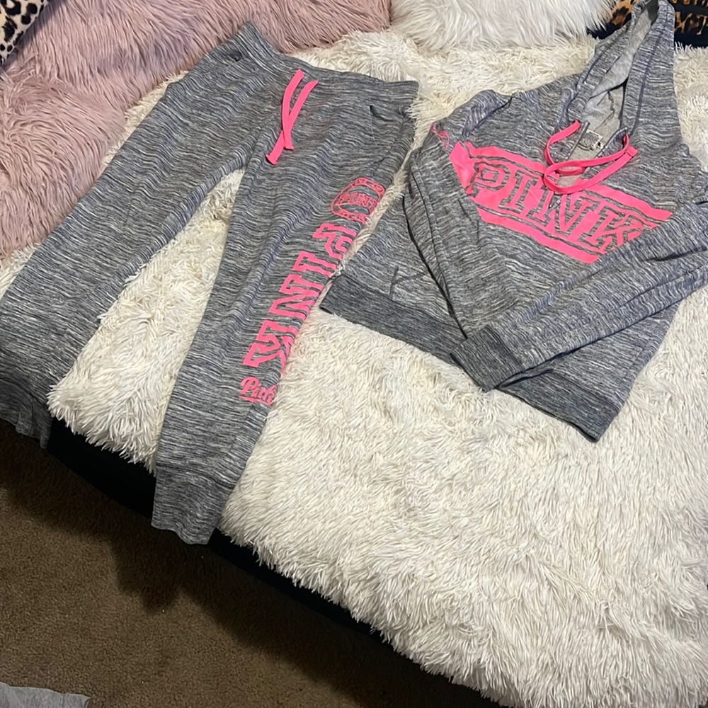 PINK Victorias Secret Sweat pant/Sweatshirt- MATCHING SET